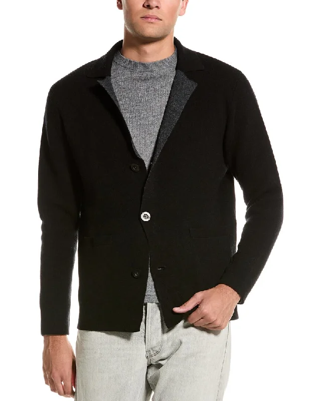 Autumn Cashmere Double Knit Wool & Cashmere-Blend Blazer