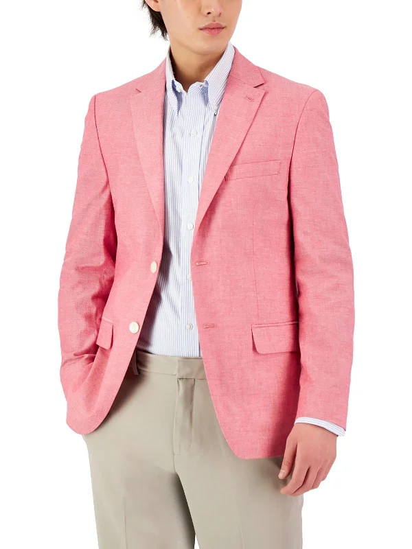 Conrad Mens Woven Modern-Fit Two-Button Blazer