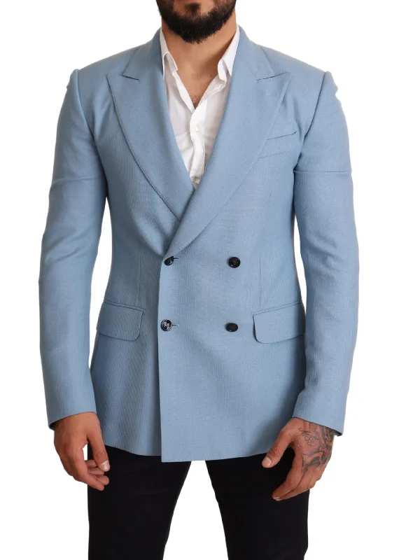 Dolce & Gabbana Elegant  Cashmere-Silk Men's Men's Blazer