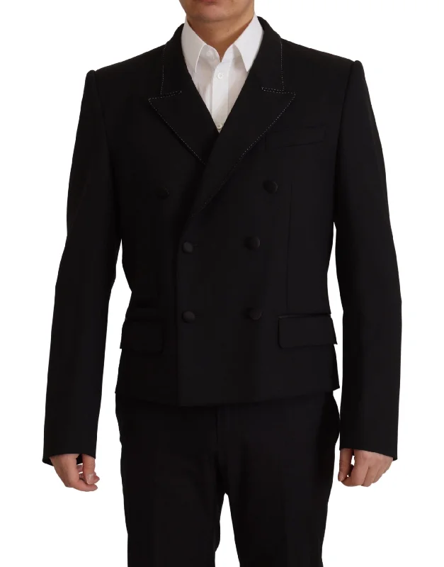 Dolce & Gabbana Elegant Double Breasted Wool Men's Blazer