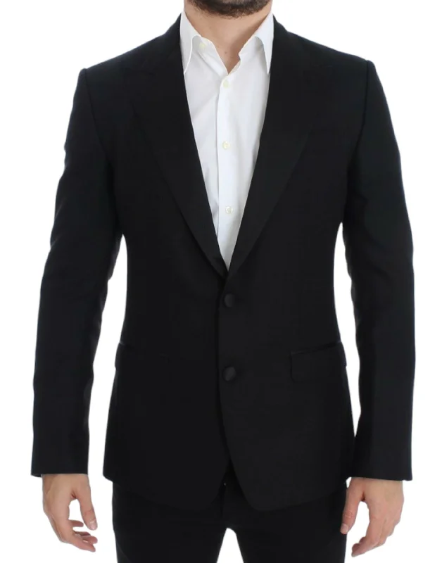 Dolce & Gabbana Elegant  Silk Blend Sicilia Men's Blazer