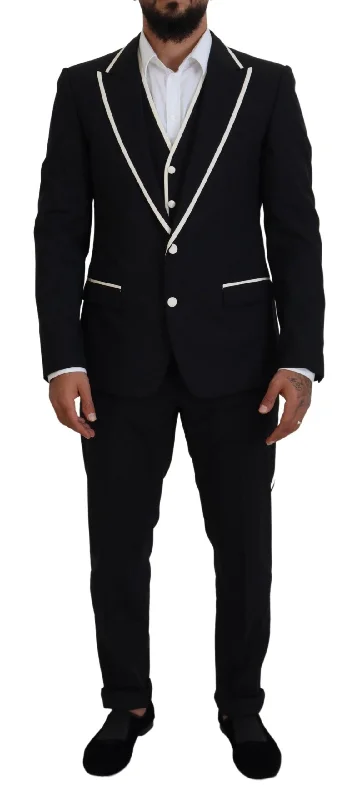 Dolce & Gabbana Elegant  Slim Fit Three Piece Men's Suit