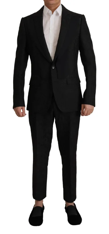 Dolce & Gabbana Elegant  Two-Piece Martini Men's Suit