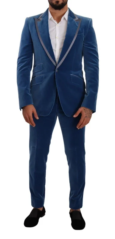 Dolce & Gabbana Elegant Velvet  Slim Fit Men's Suit