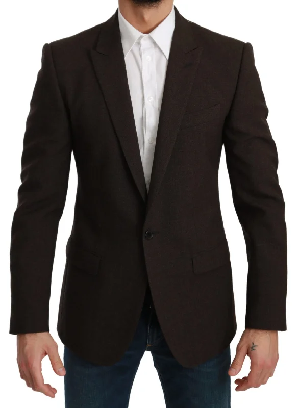 Dolce & Gabbana Elegant  Virgin Wool Martini Men's Blazer