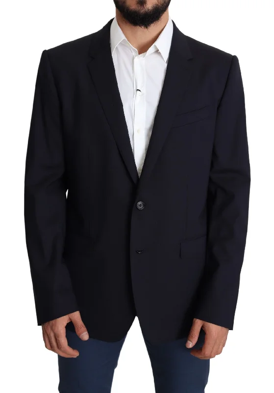 Dolce & Gabbana Exquisite  Wool Stretch Martini Men's Blazer