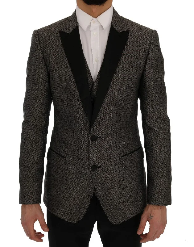 Dolce & Gabbana  Patterned Slim Fit Men's Blazer