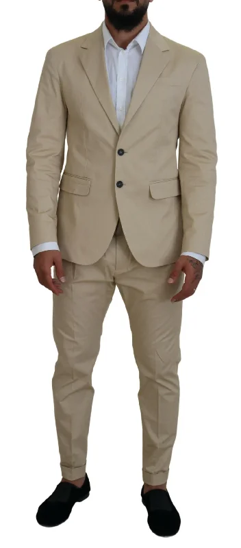 Dsqua²  Cotton Single Breasted 2 Piece CIPRO Men's Suit