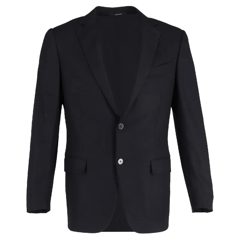 Ermenegildo Zegna 15 Mil Mil 15 Blazer in Black Wool