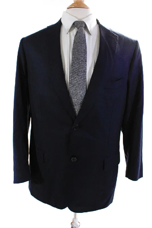 Giorgios of Palm Beach Mens Buttoned Darted Collared Blazer Navy