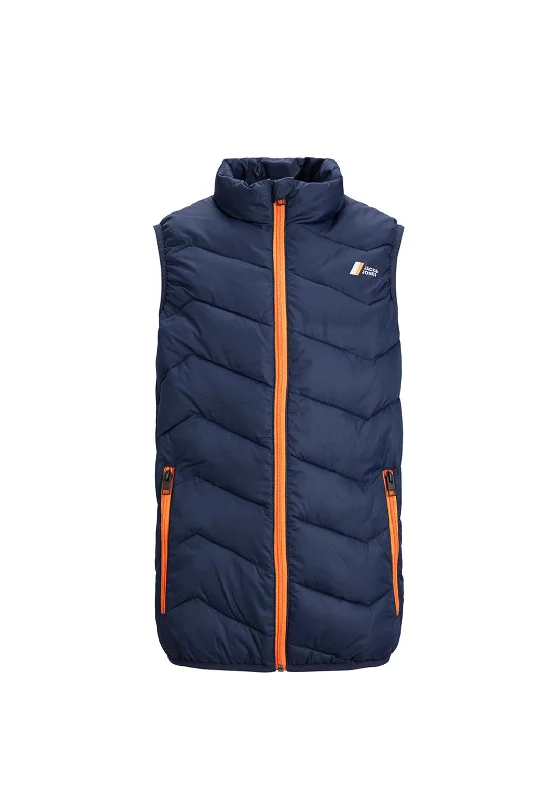 Jack & Jones Older Boys Hype Gilet, Navy Blazer