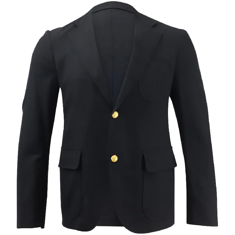 Junya Watanabe Single Breasted Blazer in Black Cotton