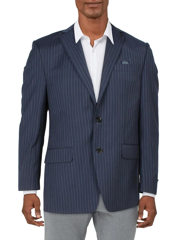 Mens Wool Business Two-Button Blazer