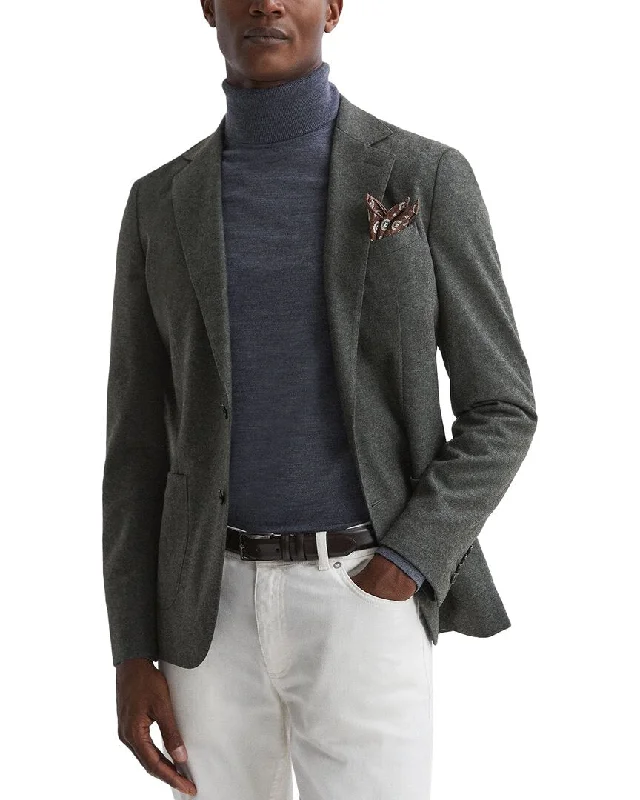 Reiss Lincoln Linen-Blend Blazer