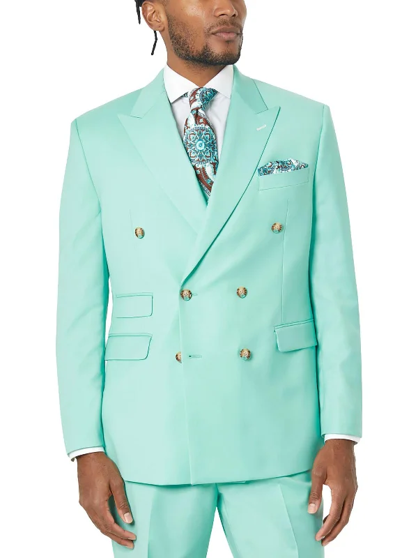 Sparkle Mens Suit Separate Formal Double-Breasted Blazer