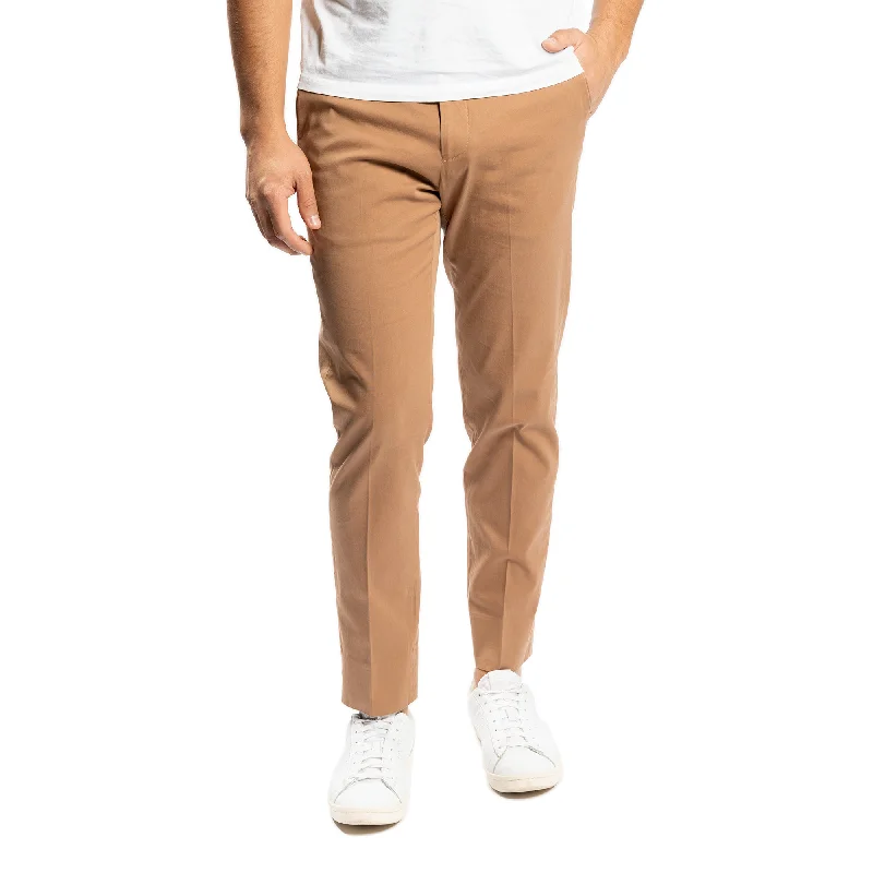 Stretch Cotton Trousers - Tobacco