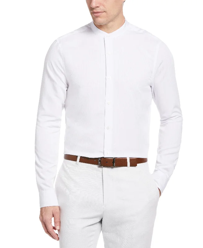 Dobby Banded Stretch Collar Shirt