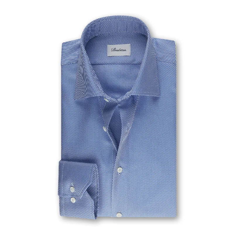 Fitted Body Shirt Textured Blue Art. no: 6027717701112