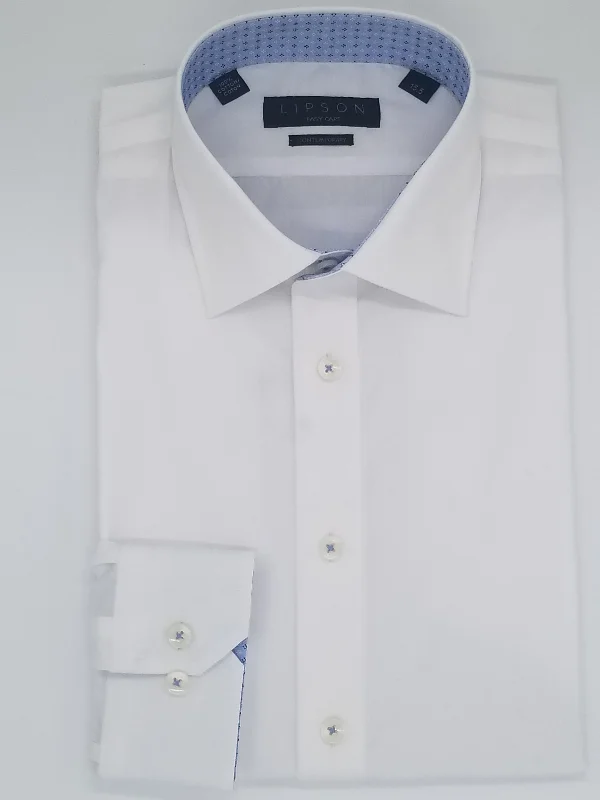 Lipson Easy Care Dress Shirt with contrast collar and cuff N109WH29