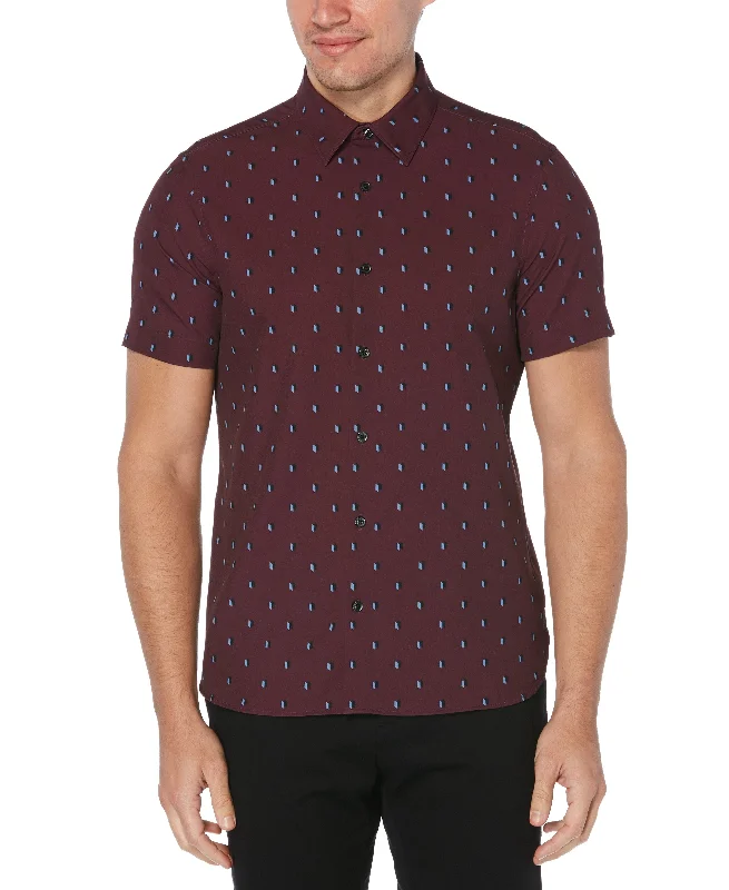 Total Stretch Slim Fit Geometric Shirt